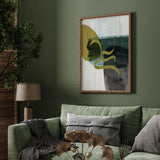 Islamic Print In Emerald Green Abstract Nordic Ali Arabic Calligraphy Modern Islamic Wall Art Print