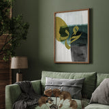 Emerald Green Abstract Nordic Prophet Muhammad Arabic Calligraphy Modern Islamic Wall Art Print