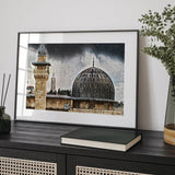 Masjid Al Aqsa Art Modern Islamic Wall Art Print Palestine Alaqsa Mosque With White Border