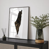 Black & Gold Arabic Calligraphy Palestine Map Islamic Wall Art Islamic Art Print Free Palestine