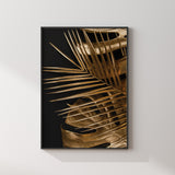 Set of 3 Allah, Prophet Muhammad & Leaves Modern Islamic Wall Art Prints With Black & Gold Arabic Calligraphy