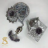 Luxury Tasbih Floral Grey + Gift Box Nikkah Gift Wedding Shaadi Walima Tasbi Tasbeeh Gift For Wife Mum Islamic Prayer Beads Nikah Islamic Gift