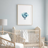 Personalised Cloud Arabic Children's Islamic Wall Art Print Kids Bedroom Nursery Boys Room
