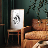 Set of 3 Monochrome Subhanallah Alhamdulillah Allahhu Akbar Arabic Calligraphy Islamic Wall Art Prints Black & White