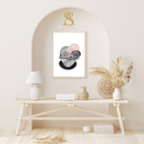 Fazkuruni Azkurkum So Remember Me.. Pink, Grey & Black Watercolour Abstract Arabic Calligraphy Islamic Wall Art Print 2022 New Home Gift