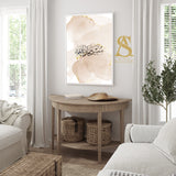 SubhanAllah Beige Alcohol Ink Digital Abstract Art with Grey Gold Arabic Calligraphy Islamic Wall Art Print 2022 Line Art Home Gift New Home