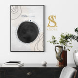 Surah Fatihah Quranic Verses Grey Black White Watercolour Abstract Arabic Calligraphy Islamic Wall Art Print 2022 New Home Gift Line Modern