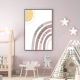 Rainbow and Sun English Tasbi Tasbeeh For Children's Islamic Wall Art Print Kids Bedroom Nursery Girls Boys Room Islamic Prints