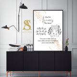 Dua Upon Leaving The Home Black & Gold Englihs Arabic Calligraphy Islamic Wall Art Print Paintbrush Abstract Modern Islamic Print