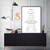 Dua Upon Leaving The Home Black & Grey Englihs Arabic Calligraphy Islamic Wall Art Print Paintbrush Abstract Modern Islamic Print