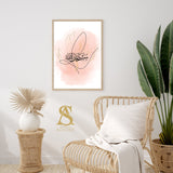Pink Watercolour Floral Background Gold Leaf Elements Subhanallah Tasbi Tasbeeh Zikir Arabic Calligraphy Islamic Wall Art Print Prints Gift