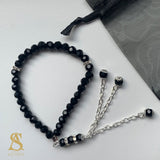 Mini Black Tasbih 33 Bead Tasbih Islamic Prayer Beads Eid Gift Ramadan Gift Nikah Favours Wedding Favours Kids