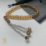 Mini Gold & Silver Tasbih 33 Bead Tasbih Islamic Prayer Beads Eid Gift Ramadan Gift Nikah Favours Wedding Favours Kids
