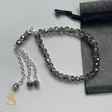 Mini Grey & Silver Tasbih 33 Bead Tasbih Islamic Prayer Beads Eid Gift Ramadan Gift Nikah Favours Wedding Favours Kids