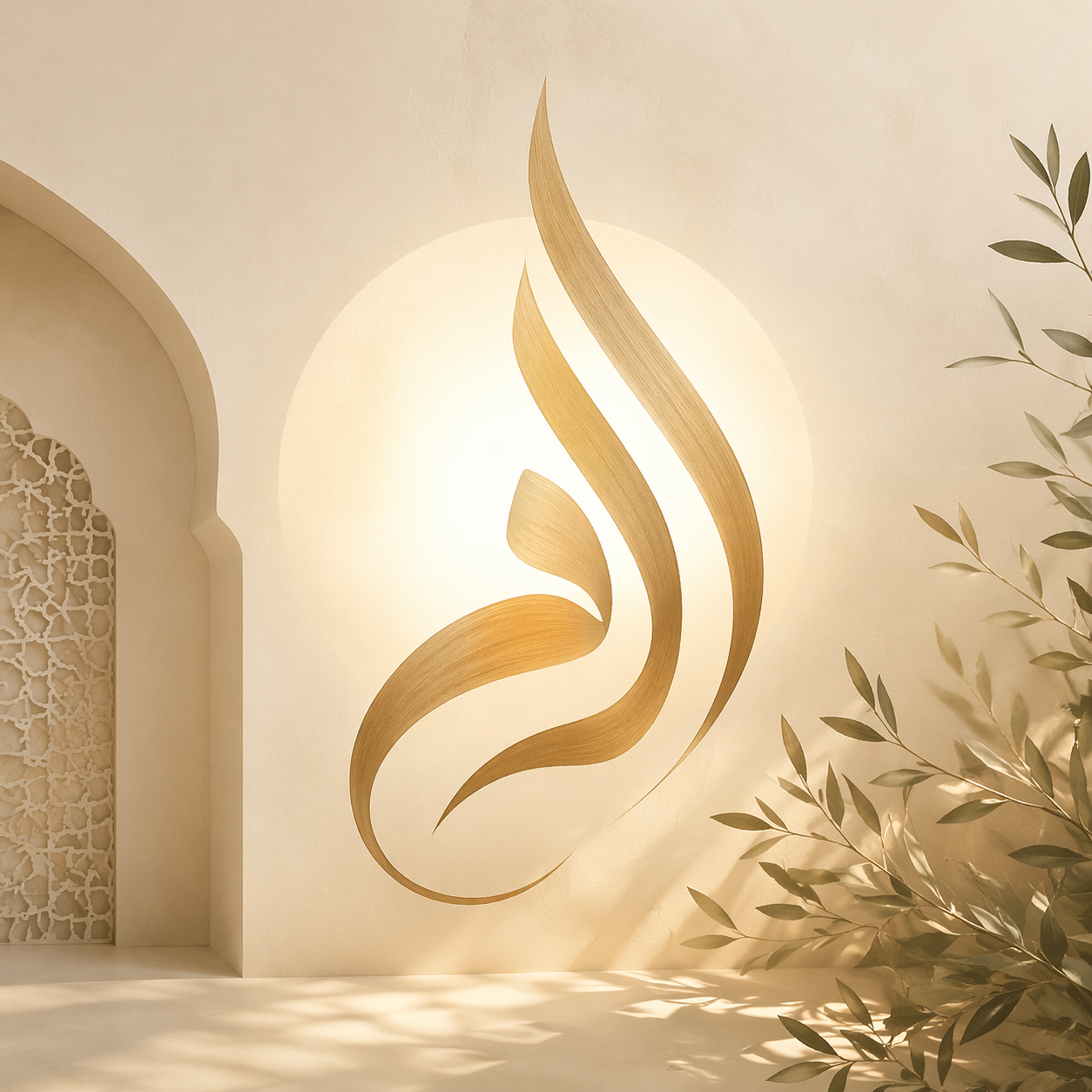 The Beauty of Oneness: Reflecting on Surah Ikhlas in Modern Calligraphy