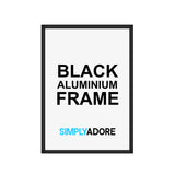 Black Premium Alaminium Frame (Different Sizes Available)