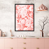 Pink Roses Wall Art Print