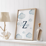 Personalised Cloud Arabic Children's Islamic Wall Art Print Kids Bedroom Nursery Girls Boys Room