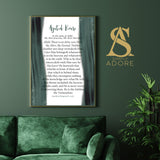 Emerald Green Paint Brush Ayatul Kursi In Black English Translation Islamic Wall Art Print Home Gift Islamic Prints