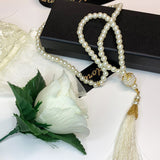 Ivory Pearl Style 100 Bead Islamic Tasbih Muslim Prayer Beads Eid Nikah Ramadan Gift