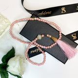 Pink Pearl Style 100 Bead Islamic Tasbih Muslim Prayer Beads Eid Nikah Ramadan Gift